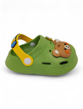 Cartoon Applique Anti-Slip Clogs - Green