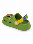 Cartoon Applique Anti-Slip Clogs - Green