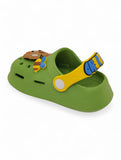 Cartoon Applique Anti-Slip Clogs - Green