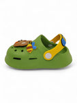 Cartoon Applique Anti-Slip Clogs - Green