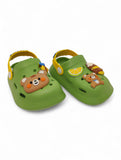 Cartoon Applique Anti-Slip Clogs - Green
