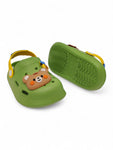 Cartoon Applique Anti-Slip Clogs - Green
