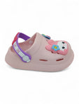 Cartoon Applique Anti-Slip Clogs - Pink
