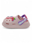 Cartoon Applique Anti-Slip Clogs - Pink
