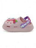 Cartoon Applique Anti-Slip Clogs - Pink
