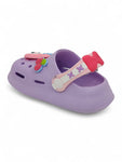 Cartoon Applique Anti-Slip Clogs - Purple