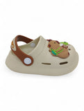 Cartoon Applique Anti-Slip Clogs - Beige