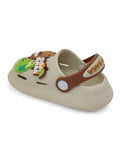 Cartoon Applique Anti-Slip Clogs - Beige