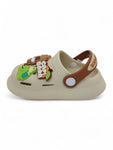 Cartoon Applique Anti-Slip Clogs - Beige