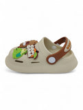 Cartoon Applique Anti-Slip Clogs - Beige