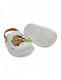 Cartoon Applique Anti-Slip Clogs - Cream