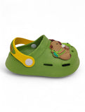 Cartoon Applique Anti-Slip Clogs - Green