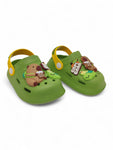 Cartoon Applique Anti-Slip Clogs - Green