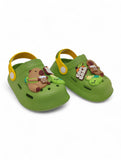 Cartoon Applique Anti-Slip Clogs - Green