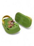 Cartoon Applique Anti-Slip Clogs - Green