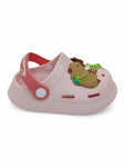 Cartoon Applique Anti-Slip Clogs - Pink