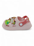 Cartoon Applique Anti-Slip Clogs - Pink