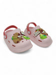 Cartoon Applique Anti-Slip Clogs - Pink