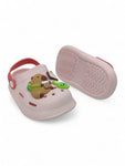 Cartoon Applique Anti-Slip Clogs - Pink