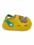 Cartoon Applique Anti-Slip Clogs - Yellow