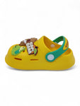 Cartoon Applique Anti-Slip Clogs - Yellow