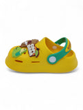 Cartoon Applique Anti-Slip Clogs - Yellow