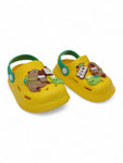 Cartoon Applique Anti-Slip Clogs - Yellow