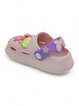 Cartoon Applique Anti-Slip Clogs - Pink