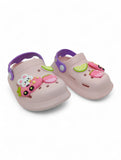 Cartoon Applique Anti-Slip Clogs - Pink