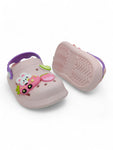 Cartoon Applique Anti-Slip Clogs - Pink