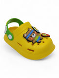 Cartoon Applique Anti-Slip Clogs - Yellow