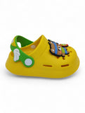 Cartoon Applique Anti-Slip Clogs - Yellow