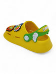 Cartoon Applique Anti-Slip Clogs - Yellow