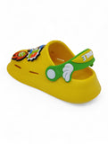 Cartoon Applique Anti-Slip Clogs - Yellow