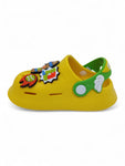 Cartoon Applique Anti-Slip Clogs - Yellow