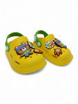 Cartoon Applique Anti-Slip Clogs - Yellow
