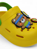 Cartoon Applique Anti-Slip Clogs - Yellow