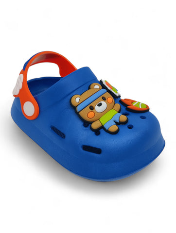 Cartoon Applique Anti-Slip Clogs - Navy Blue