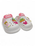 Cartoon Applique Anti-Slip Clogs - Cream