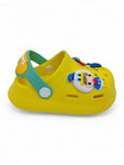 Cartoon Applique Anti-Slip Clogs - Yellow