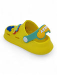 Cartoon Applique Anti-Slip Clogs - Yellow