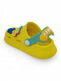 Cartoon Applique Anti-Slip Clogs - Yellow