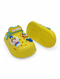 Cartoon Applique Anti-Slip Clogs - Yellow