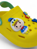 Cartoon Applique Anti-Slip Clogs - Yellow