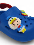 Cartoon Applique Anti-Slip Clogs - Navy Blue