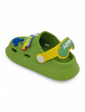 Cartoon Applique Anti-Slip Clogs - Green