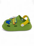 Cartoon Applique Anti-Slip Clogs - Green