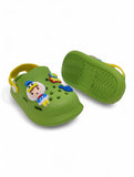 Cartoon Applique Anti-Slip Clogs - Green