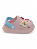 Cartoon Applique Anti-Slip Clogs - Pink