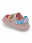 Cartoon Applique Anti-Slip Clogs - Pink